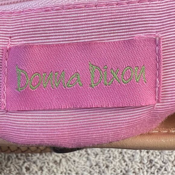 VTG Donna Dixon Kelly Green Braided Handle Raffia Woven Shoulder Bag Purse - Picture 14 of 15